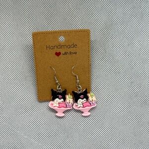 Handmade Sundae Kuromi Earrings